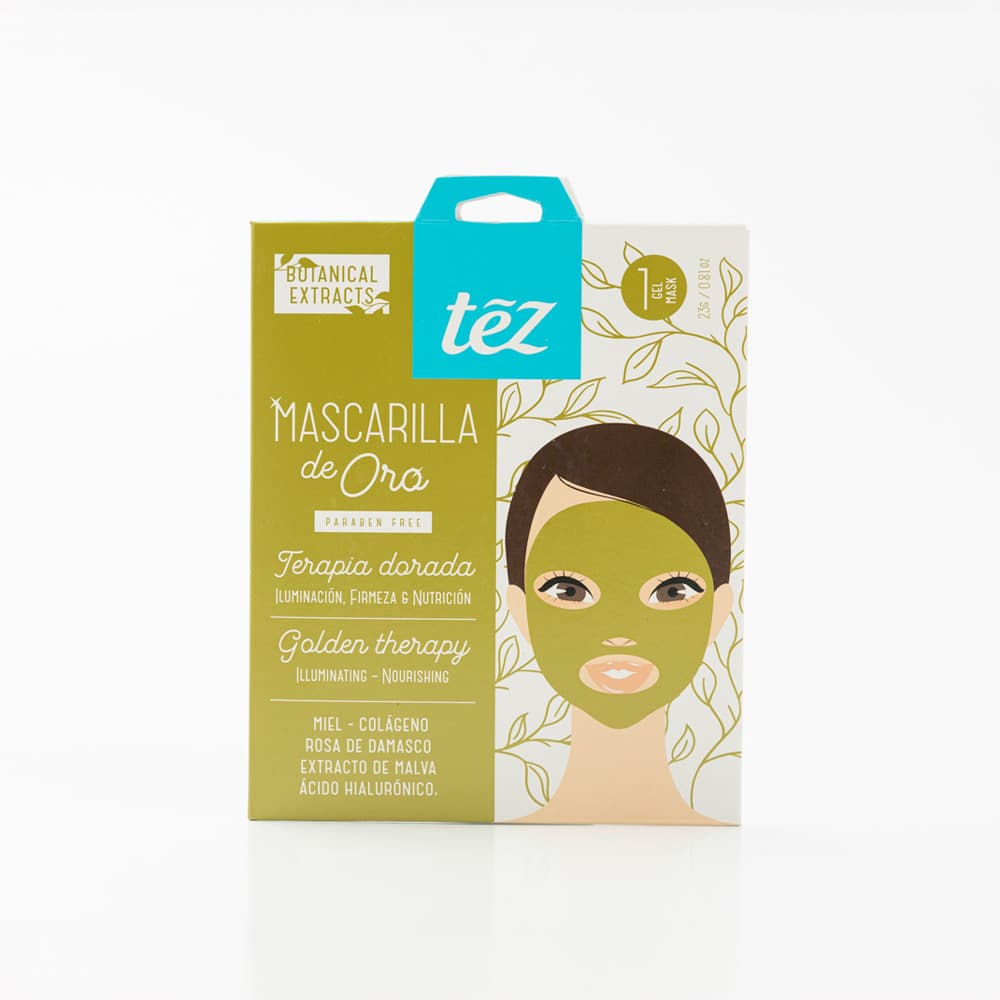 Mascarilla Facial Rejuvenecedora de Oro – Ilumina y Revitaliza Tu Piel | Tez alternate