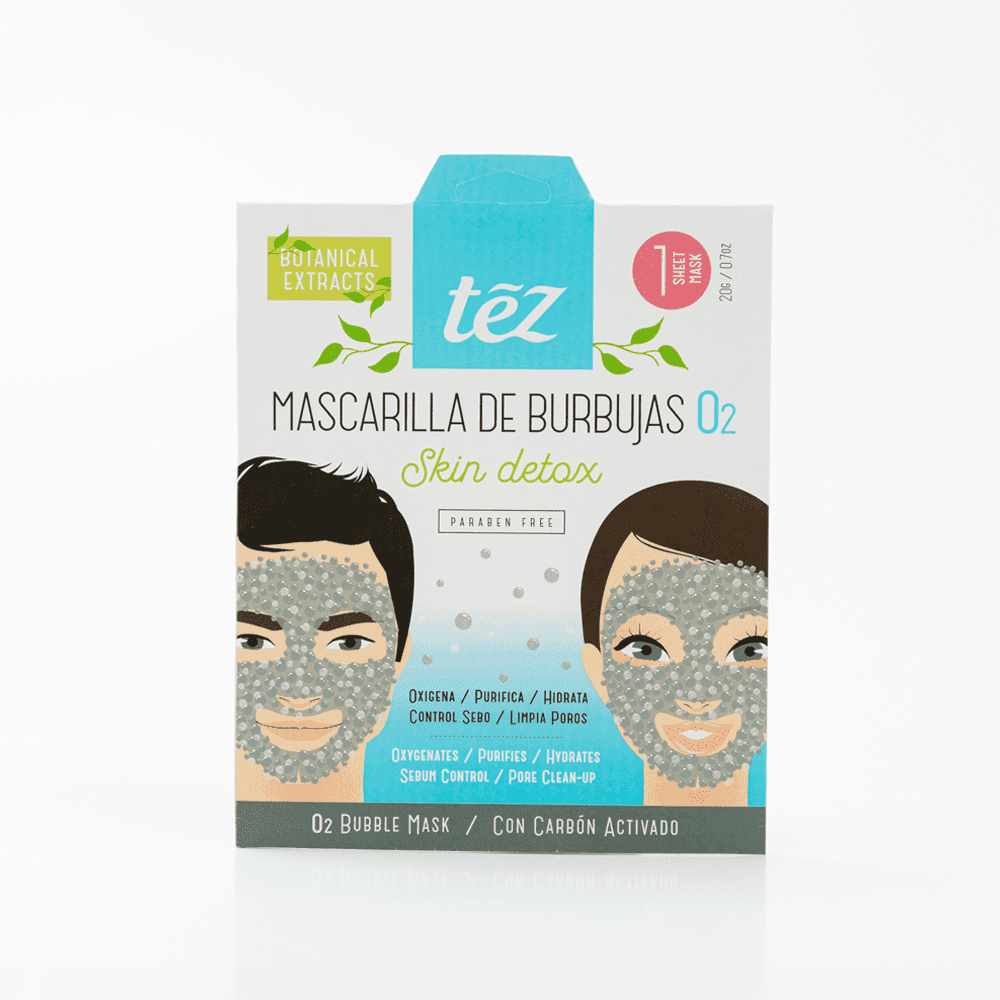 Mascarilla Facial Detox de Burbujas O2 – Oxigena y Purifica tu Piel | Tez alternate