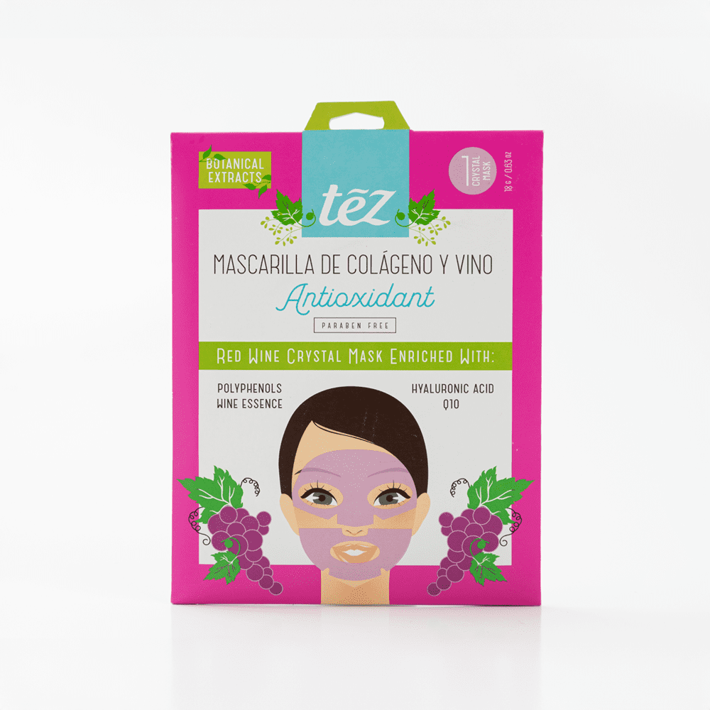 Mascarilla Facial Antioxidante de Colágeno y Vino – Reafirma y Revive Tu Piel | Tez