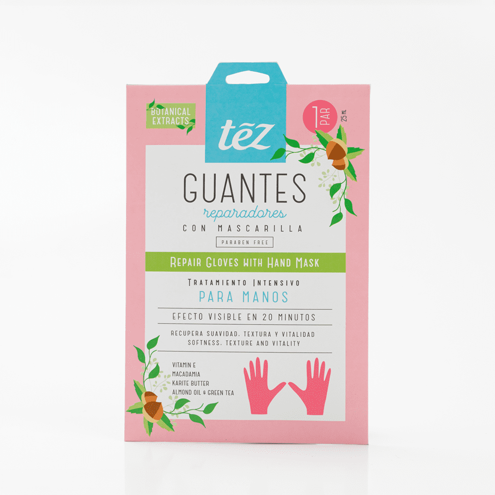 Guantes Reparadores con Mascarilla para Manos – Hidratación y Renovación Intensivas | Tez