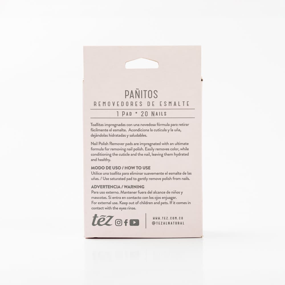 Paños Removedores de Esmalte para Uñas – Prácticos y Eficientes | Tez alternate