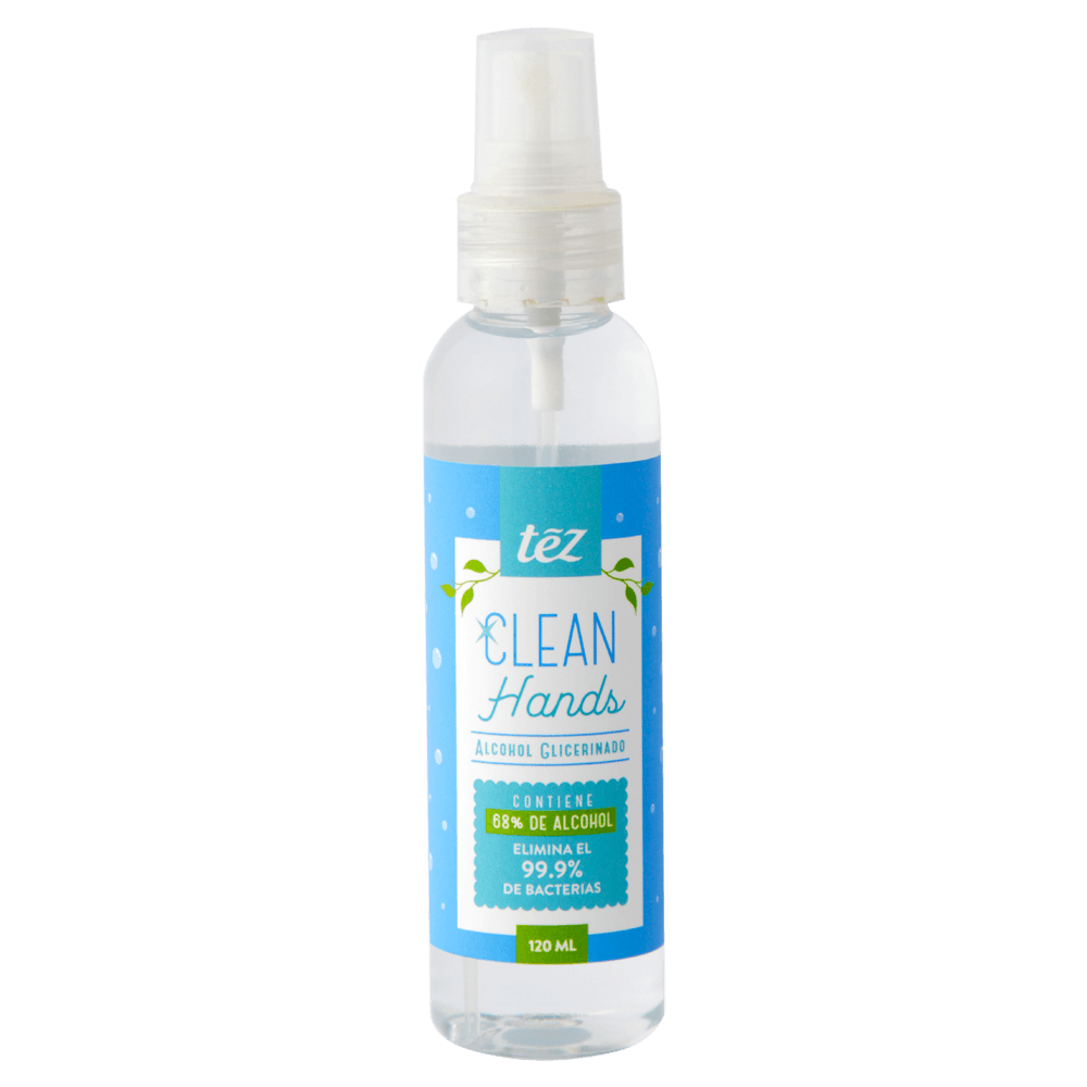 Alcohol Glicerinado con Atomizador 120 ml – Protección y Cuidado Efectivo | Tez alternate