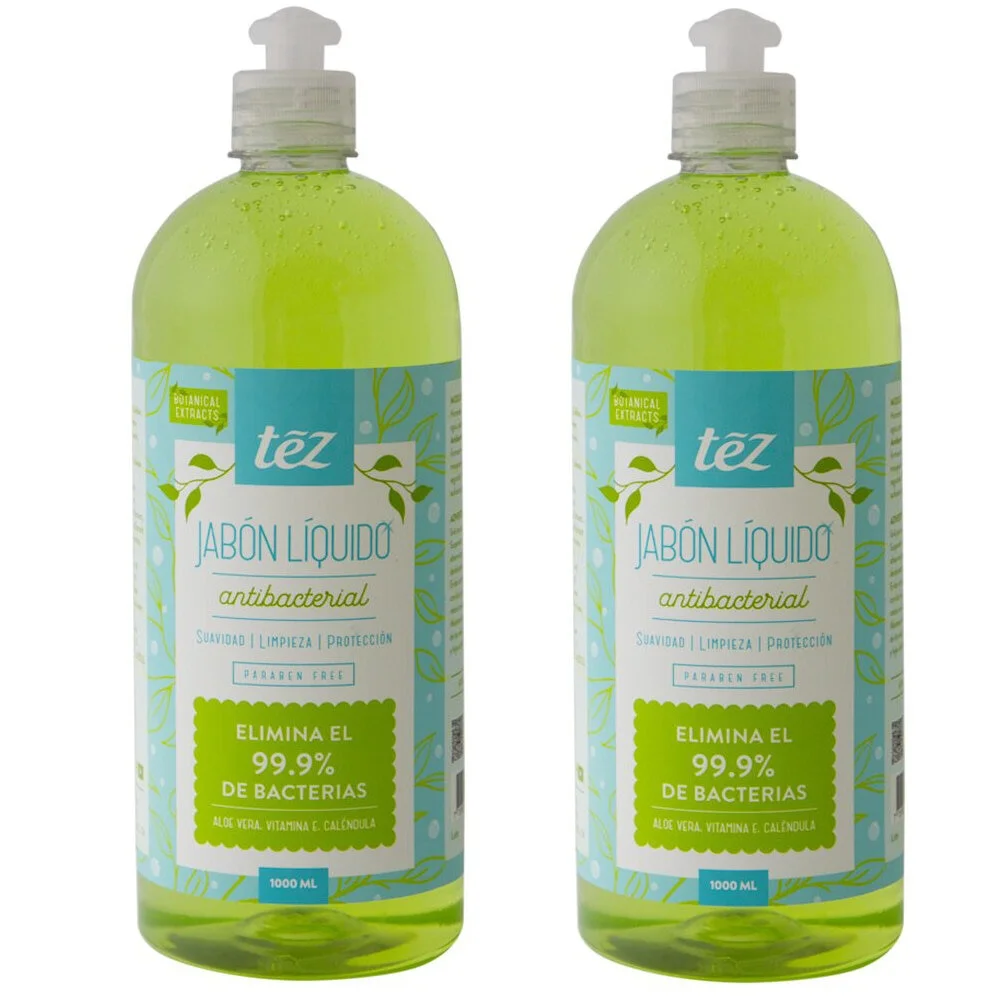 2 x 1 Jabón líquido antibacterial 2 litros – Higiene Eficiente y Sostenible | Tez