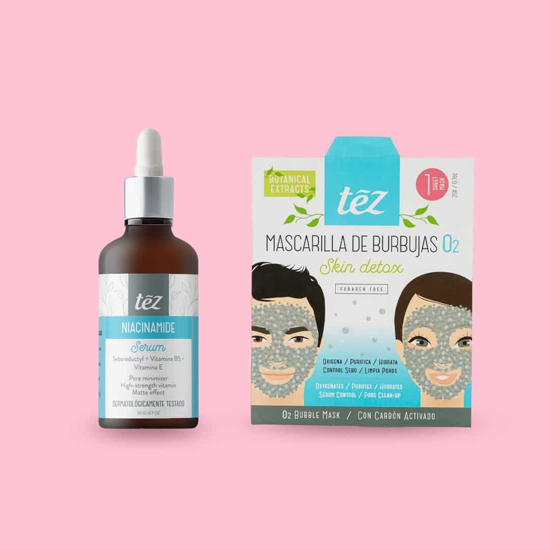 Ritual Frescura Sérum Niacinamida y Mascarilla Burbujas Detox: Tono uniforme y Limpieza Profunda | Tez alternate