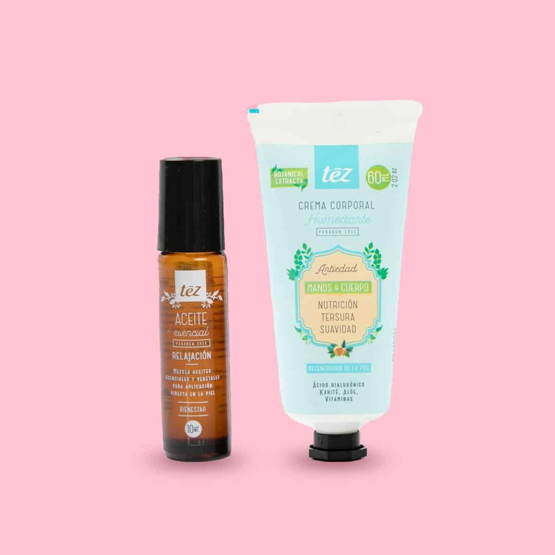 Dúo Relajante: Aceite Esencial y Crema Humectante para Calma y Cuidado | Tez alternate